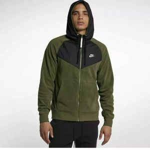 Mens Nike Full Zip Polar Fleece Hoodie 929114-395